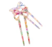 Beaupretty 2 Pezzi Forcina a Farfalla in Acetato Accessori Per Da Sposa Forcina a Farfalla Da Donna Bastoncini Per Lunghi Forcina in Acetato Acido Acetico