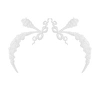 Beaupretty 2 Pezzi Medaglione da Soffitto Bianco in Ps Design Europeo Elegante per Decorazioni Casa e Applique da Soffitto Sicure e Affidabili