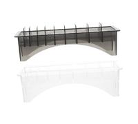 Beaupretty 2 Pezzi Organizer per Strumenti Scatola Stoccaggio Trasparente con Scomparti per Clip e Accessori per Mantenere Lavoro Ordinato e Produttivo