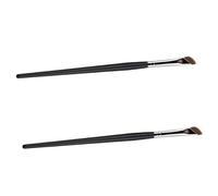Beaupretty 2 pezzi Pennelli Angolati Pennello Eyeliner Correttore e Sopracciglia Portatile per per Ombretto e Precisa