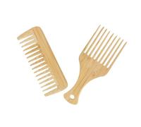 Beaupretty 2 Pezzi Pettine In Legno A Denti Larghi Da Uomo Parti Ringhiere Asta Per Tende Toppers Ruote Portatili Mensole Per Toppe Mensole Per La Casa Pettine Per Massaggi Multifunzionale