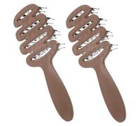 Beaupretty 2 Pezzi pettine spazzola per portatile pettini per le donne spazzola per da viaggio pettini a denti larghi piccoli pettini per da donna plastica Coffee