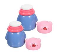 Beaupretty 2 Pezzi Powder Puff With Container One Portable Dusting Jar For Women Skin Care Travel Home Use