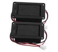 Beaupretty 2 Pezzi Scatola Batteria Chitarra Acustica con Connettore Pin Custodia Leggera e Compatta con Contatti Resistenti per Pickup Attivi Accessorio Sostituzione Facile