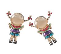 Beaupretty 2 Pezzi Spilla bambina Brucellini spille per spille per la moda femminile divertente spilla per le donne bobby arredamento per da donna spilla per sciarpa lega