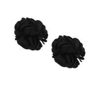 Beaupretty 2 Pezzi spilla decorativa annata scialle floreale Perno della rosa nera Pin del vestito spilla per vestiti spilla rosa spille di fiori perno per zaini Spille di tessuto Nero