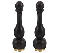 Beaupretty 2 Pezzi Strumento Gua Sha per Occhi in Legno di Sandalo - Bastone Massaggiante per Agopressione Facciale - Rullo Manuale per Massaggio Oculare e Pulizia Viso, Ergonomico, per Uso