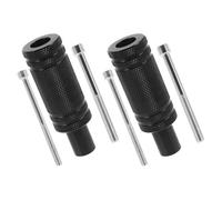 Beaupretty 2 Pezzi Supporti Faro per Scooter Elettrico in Lega di Alluminio, Nero, per Parafango Anteriore, M6 M8