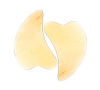 Beaupretty 2 Pezzi tavola raschiante Gua sha Massager massaggiatore massaggiatore per raschiare il corno strumento corno bue Strumenti per facciali corna Cachi