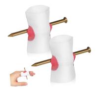 Beaupretty 2 Pezzi Unghie per Scherzi Halloween Unghia Infilzata con Sangue Accessori Trucchetti Spaventosi per Feste e Prank