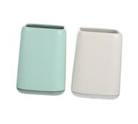 Beaupretty 2 Pz Contenitore per pennelli da trucco organizer per porta trucchi organizzatore portapennelli portaspazzole portapenne da scrivania organizer per trucco porta pennelli plastica