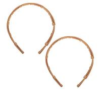 Beaupretty 2 Pz fascia per barrette hair clip hair charms Cerchietto pieghevole fasce elastiche fascia per parrucca marrone prodotti perni fascia in plastica fascia dentata AbS Yellow
