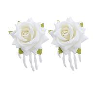 Beaupretty 2 Pz Fermagli Per Di Halloween Le Gemme Per Si Attaccano Bastoncino Per Adesivi Pettini Per Da Sposa Ragazze Pettine Floccaggio Di Simulazione Beige