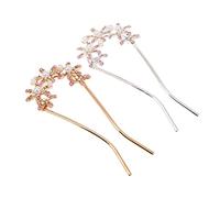 Beaupretty 2 Pz Forcina a Forma Di u Il Quarto Fascia Pettine Per Con Denti Di Strass Accessori Per Da Donna Perline Accessori Per Fatti a Mano Silver Lega Di Zinco