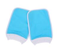 Beaupretty 2 Pz guanti da bagno luffa da bagno dispositivo di rimozione spugna guanto asciugamano cleanseen massaggi pele guanto da scrub guanto da bagno esfoliante fibre vegetali Blue
