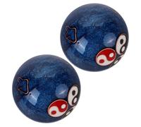 Beaupretty 2 Pz pallamano fitness di baoding da ginnastica cinesi palla di tai chi feng shui palline antistress palline decorative palline da meditazione fenshui Smalto cloisonné