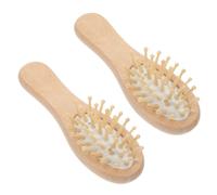 Beaupretty 2 Pz pettine dell'airbag portachiavi malocchio stampo da forno/torta a forma di cuore massaggio cuoio capelluto spazzola mini pettine massaggiatore per cuoio capelluto in legno