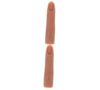 Beaupretty 2 Pz Stampo per in silicone per nail art dito manichino per unghie pratica delle dita delle unghie in acrilico dita finte unghia finta praticare le unghie Gel di silice