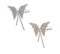 Beaupretty 2 Pz Tornante Fiocchi Per Da Ragazza Forcine Per Clip Mollette Scintilla Dolci Forcine Accessorio Per La Decorazione Dei Copricapo Da Donna Strass