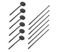 Beaupretty 2 Set Banda scudo per gli occhi strumento di prova etichette per comò cartello appeso benda occhio benda per occhio atrezzi puntatore a mano occlusore oculare AbS Black