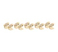 Beaupretty 2 Set Brettura d'oro A Diamanti Accessori Denti Hip Hop Scintillanti Delirio per I Denti Griglie di Denti d'oro Cappucci dei Denti Lucenti Cantante Rap Uomini Metallo 2 Pezzi*2