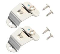 Beaupretty 2 set Clip per Microfono Metallo per Radio Auto con Viti Facile Installazione e Design Pratico per Microfoni Cb Compatibile
