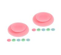 Beaupretty 2 Set Pad Silicone Per Ciotole E Ventose Doppie Per Fissaggio Sicuro E Antiscivolo Per Anziani Facili E Resistenti 6 Pezzi*2