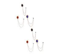 Beaupretty 2 Set Spilla Per Distintivi Per Cravatta Accessorio Con Design Base 3 Pezzi*2