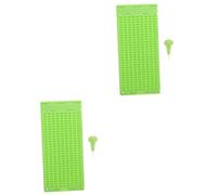 Beaupretty 2 Set Tavoletta Braille lavagna braille per non vedenti Piastra di scrittura cieca Tavoletta scrittura per non vedenti Kit scrittura Braille lavagnetta ardesia braille e stilo