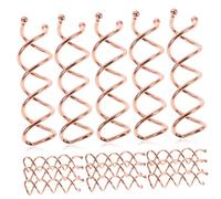 Beaupretty 20 Pezzi fermagli per a spirale forcine per a spirale spirali di torsioni dei fermagli per da donna Opaco rosa forcina per la sposa forcina da sposa