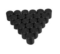 Beaupretty 20 Pezzi Protezioni per Gambe di Sedie Rotonde Nere per Pavimenti Non-sgabelli Tappi per Gambe Movimento Silenzioso Pavimento in Legno Duro Sicuro Facile da Installare Gomma Pvc