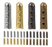 Beaupretty 20 Pezzi Punte Metalliche per Stringhe Scarpe Punte per Lacci Resistenti Antiruggine Metallo Decorazioni Te per Sneakers con Design
