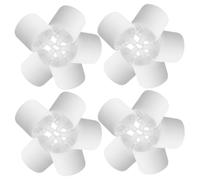 Beaupretty 20 Pezzi Tappi per Bottiglie di Olio in Plastica Bianco Opaco Punta Piatta, Risparmio di Spazio e Prolungamento della Durata, per Espositori Retail e Bagni