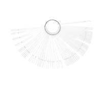 Beaupretty 200pezzi Bastoncini Per Unghie Trasparenti Per Nail Art e Pratica Fan Shape Per Esposizione Colori e Pratica Unghie Per Gel Polish Color Chart