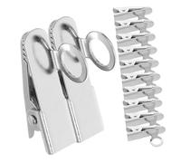 Beaupretty 20pezzi Clip per Microfono Lavalier da Bavero in Ferro Supporto per Cavo Microfono Presa Forte Angolazione per Interviste Vlogging e Discorsi in Pubblico