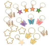 Beaupretty 20pezzi Fermagli Per Di Farfalla in Ciondoli Per Dreadlock Accessori Per Intrecciati Fermagli Farfalla Per Donne e Ragazze