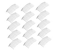 Beaupretty 20pezzi Pettine Laterale in Metallo per Capelli Pettini Decorativi per Capelli da Sposa Fermagli per Laterali in Filo Metallico Pettine per Velo Francese per Velo da Sposa Curvo