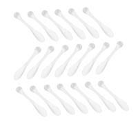 Beaupretty 20pezzi Spatola Acrilico Per Massaggio e Crema Per Cucchiaio Per Crema Occhi e Maschera Strumento Makeup Trasparente Massaggiatore Antirughe Portatile