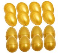 Beaupretty 24 Uova Plastica Riempibili Contenitori Forma per Caramelle e Giocattoli Decorazioni per Feste e Caccia alle Uova Materiale Plastico Sicuro e Resistente