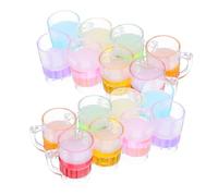 Beaupretty 24pezzi Boccali in Miniatura in Plastica Per Case Delle Bambole Oggetti Realistici Per Giochi Ruolo Accessori Da Collezione Per Allestimenti Casa Delle Bambole