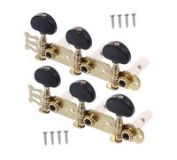 Beaupretty 2pezzi Accordatore per Chitarra Acustica in Robusto Accordatore Trittico per Chitarra Elettronica Pratico per Strumenti Corda Nero