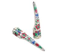 Beaupretty 2pezzi Anelli Unghia Punta Dita Antica Unghie Finte Decorazione Costumi Halloween Gioielli Cosplay Spettacoli Danza