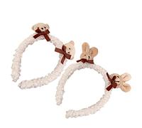 Beaupretty 2pezzi Cerchietti Per Capelli Di Peluche Fermagli Per Capelli Forma Di Animale Copricapi Invernali Festa Leggero e Resistente Adatto Per Matrimoni Feste e Altre Occasioni Speciali