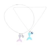 Beaupretty 2pezzi Ciondolo a Forma Di Coda Di Fatina Collana Sea Alchemy Coda Di Fatina Per Ragazze Collana Choker Pesce Forma Ciondolo Pesce Choker Per Donne Per Costumi Da Bagno e Halloween