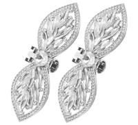 Beaupretty 2pezzi Clip Per Scarpe Con Fiocco Per Donne Eleganti Accessori Strass Per Scarpe Alte Decorazioni Rimovibili e Borse