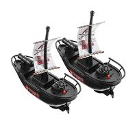 Beaupretty 2Pezzi Elettrico Nave Pirata per Bagno per Giocattoli da Impermeabili Divertimento per Ore per Feste e Regali