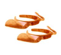 Beaupretty 2pezzi Fascia Per Orecchie Di Cane Fascia Per Orecchie Di Cucciolo Accessorio Per Feste in Maschera Copricapo Per Feste Copricapo Per Ragazza