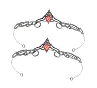 Beaupretty 2pezzi Fascia Per Vintage Tiara e Barocca e Cristalli Design Principessa Per Donne Compleanno Matrimonio Ballo e Concorsi