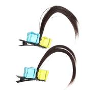 Beaupretty 2pezzi Ferma Capelli Forma Di Cubetto Di Ghiaccio Fermagli Laterali Becco d Anatra Per Adolescenti Accessori in Stile Anime Leggeri e Comodi Per Cosplay e Moda Quotidiana