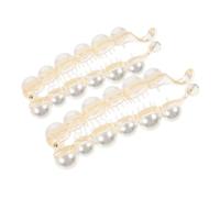 Beaupretty 2pezzi Fermagli Per Banana Con Perle Da Clip Per Acconciature Eleganti Accessori Per Donne e Ragazze Con Spessi e Sottili Perfetti Per Occasioni Speciali